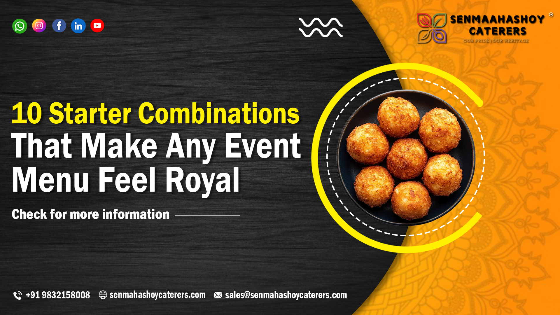 10 Royal Starter Combos for Kolkata Event Menus